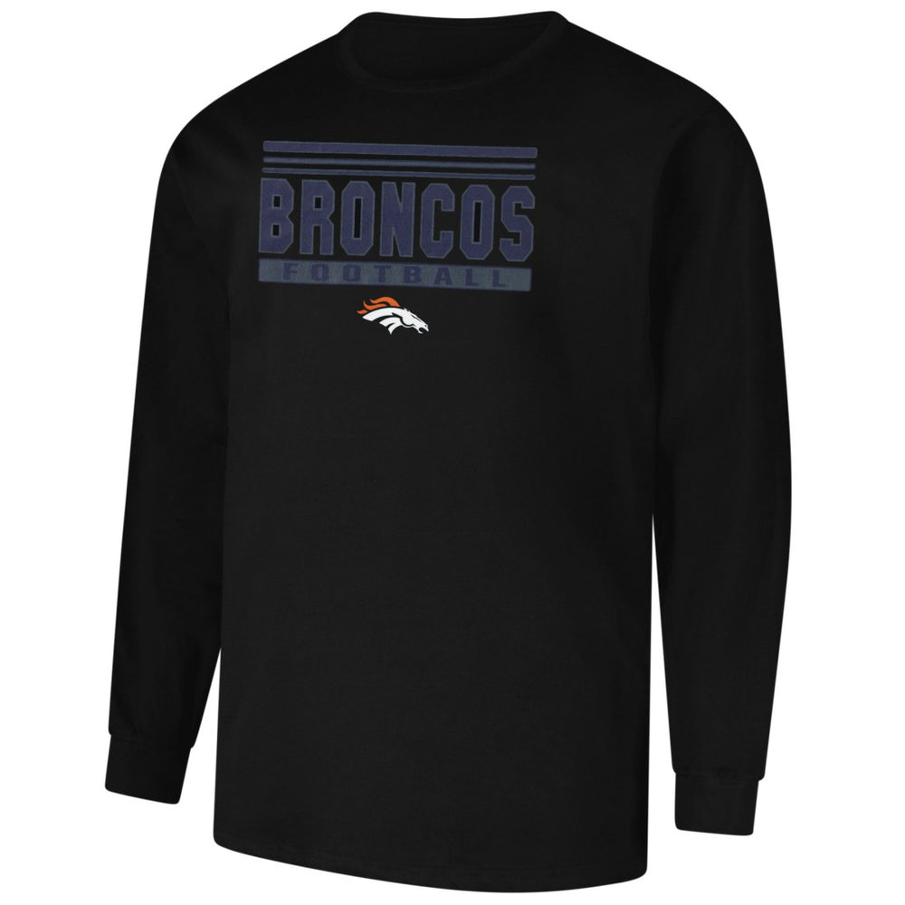 Denver Broncos Profile Big & Tall Pop Long Sleeve T-Shirt - Black - NFL