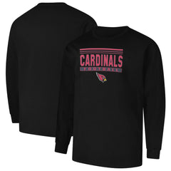 Arizona Cardinals Profile Big & Tall Pop Long Sleeve T-Shirt - Black - NFL