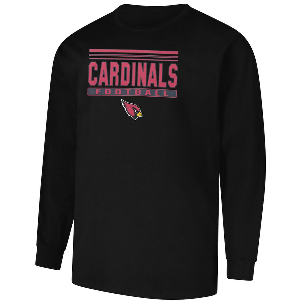 Arizona Cardinals Profile Big & Tall Pop Long Sleeve T-Shirt - Black - NFL