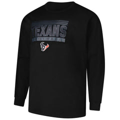 Houston Texans Profile Big & Tall Pop Long Sleeve T-Shirt - Black - NFL