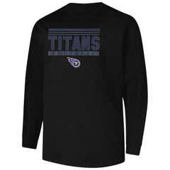 Tennessee Titans Profile Big & Tall Pop Long Sleeve T-Shirt - Black - NFL