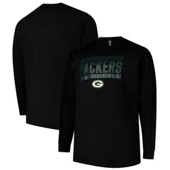 Green Bay Packers Profile Big & Tall Pop Long Sleeve T-Shirt - Black - NFL