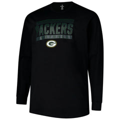 Green Bay Packers Profile Big & Tall Pop Long Sleeve T-Shirt - Black - NFL