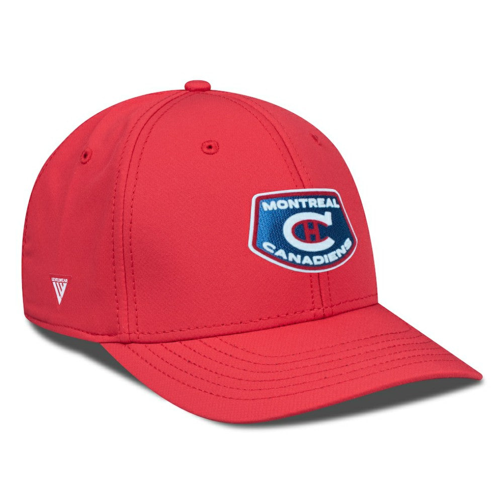 Montreal Canadiens Levelwear Retro Skylight Rise Flex Hat - Red | NHL Lifestyle