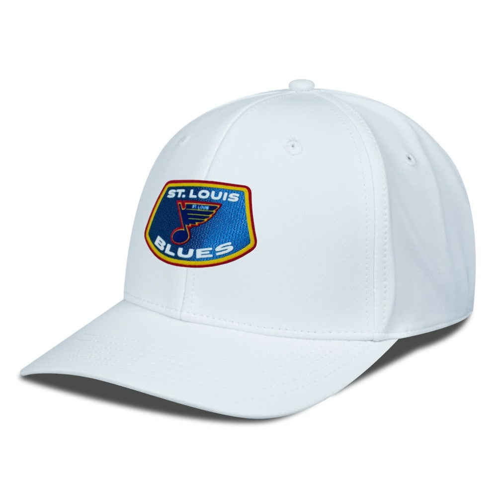 St. Louis Blues Levelwear Retro Skylight Rise Flex Hat - White | NHL Lifestyle