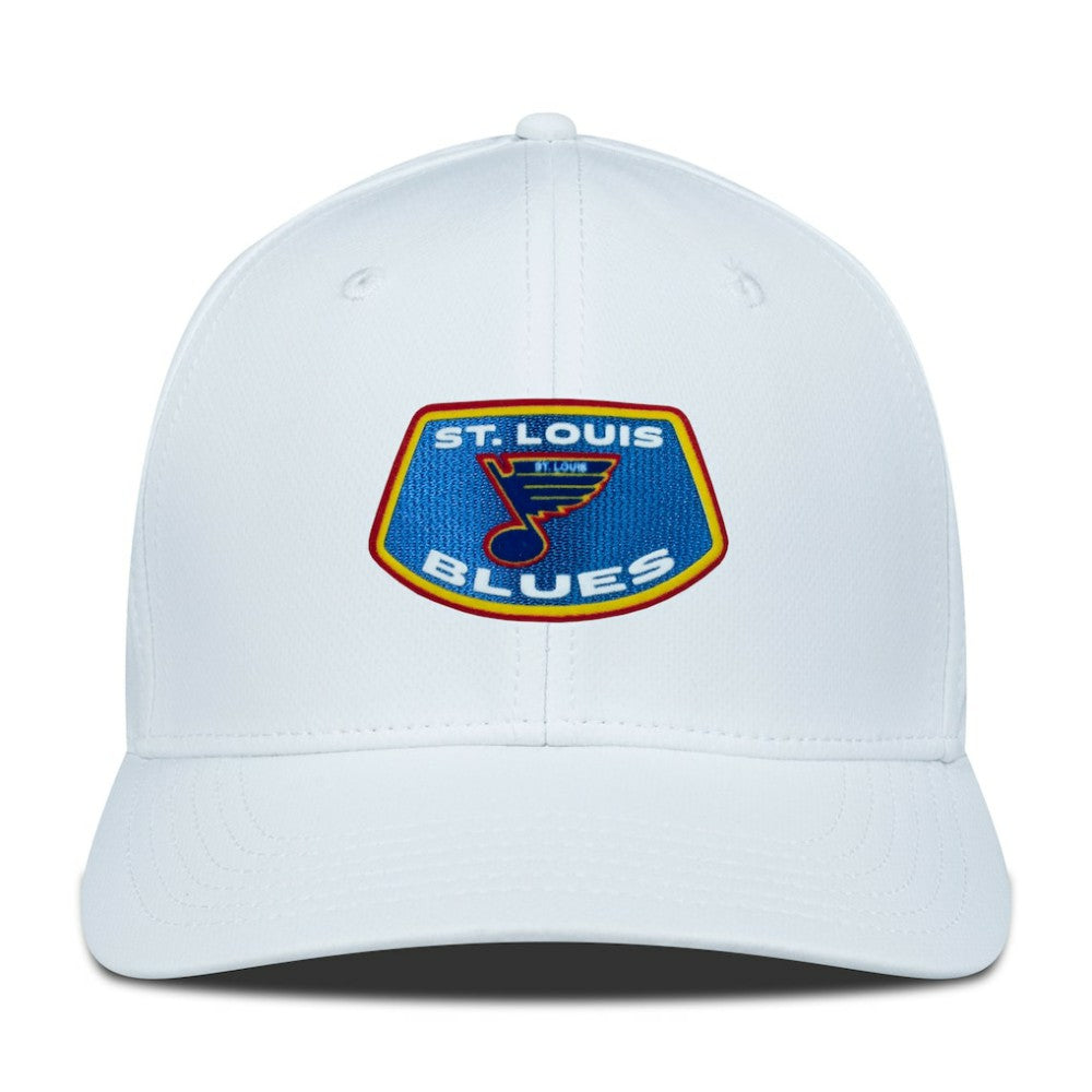 St. Louis Blues Levelwear Retro Skylight Rise Flex Hat - White | NHL Lifestyle