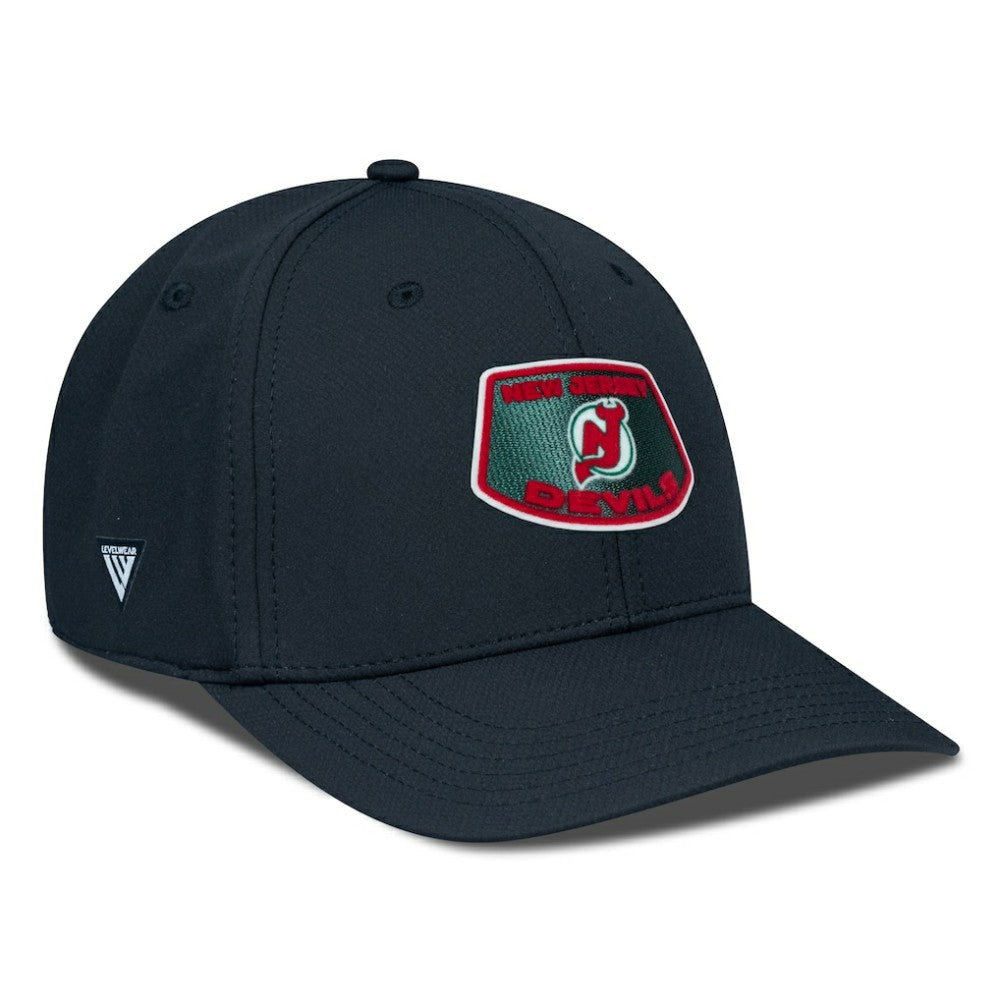 New Jersey Devils Levelwear Retro Skylight Rise Flex Hat - Black | NHL sale