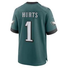 Jalen Hurts Philadelphia Eagles Team Game Jersey - Midnight Green - Nike