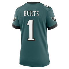 Jalen Hurts Philadelphia Eagles Women's Team Game Jersey - Midnight Green - Nike