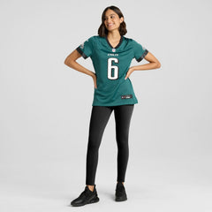 DeVonta Smith Philadelphia Eagles Women's Team Game Jersey - Midnight Green - Nike