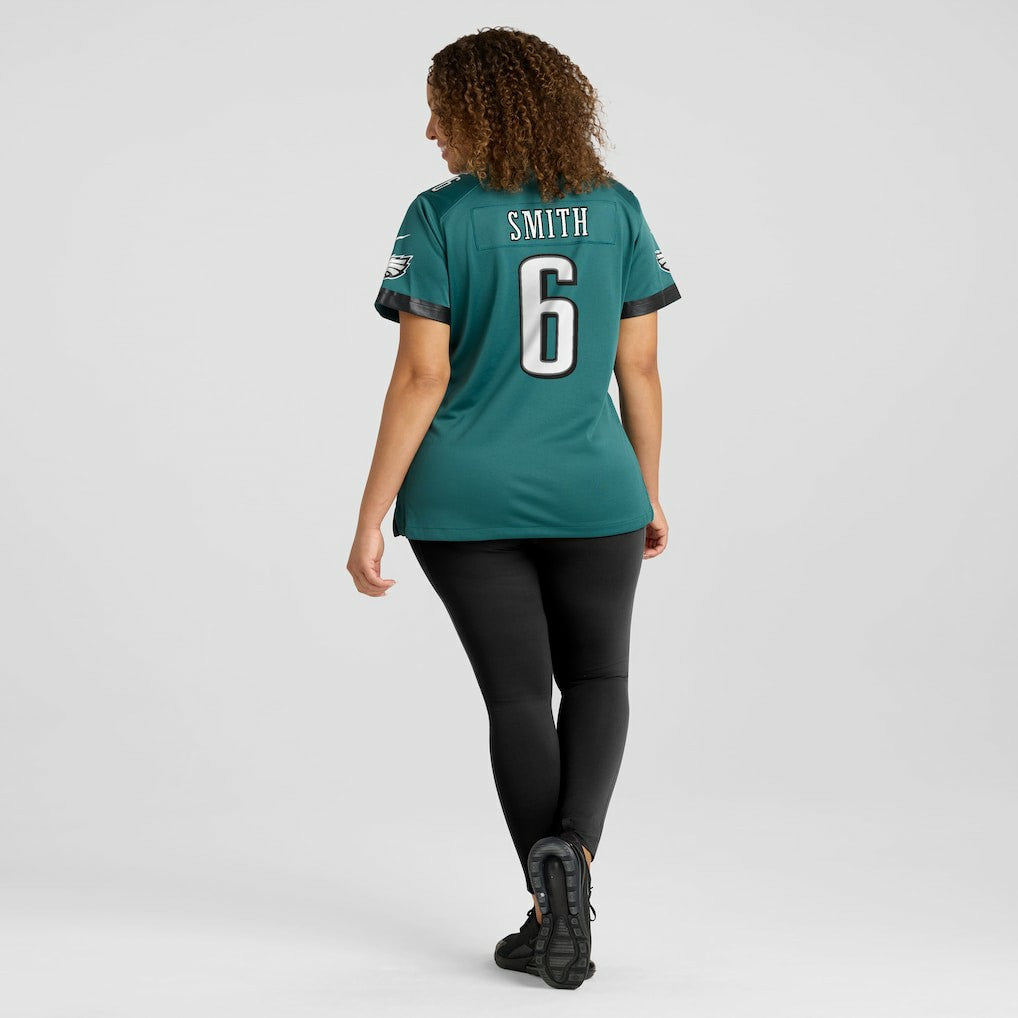 DeVonta Smith Philadelphia Eagles Women's Team Game Jersey - Midnight Green - Nike