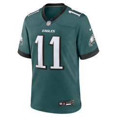 A.J. Brown Philadelphia Eagles Team Game Jersey - Midnight Green - Nike