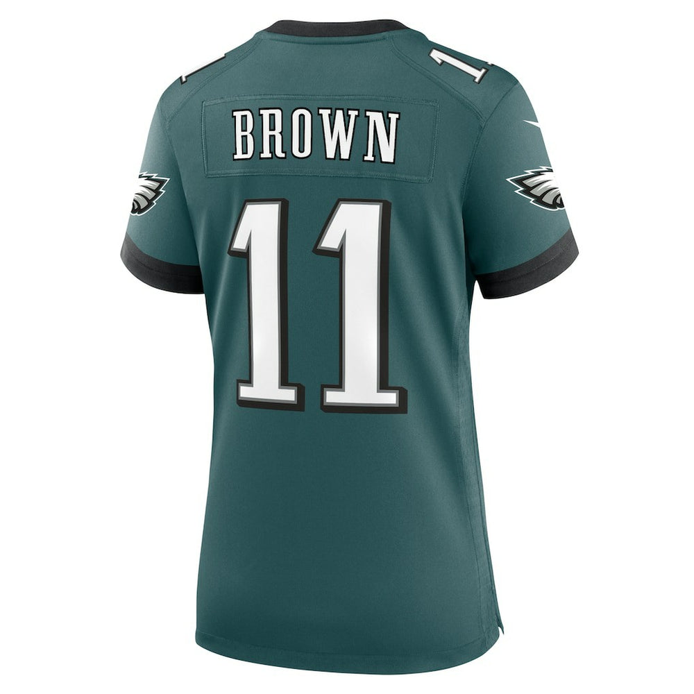 A.J. Brown Philadelphia Eagles Women's Team Game Jersey - Midnight Green - Nike
