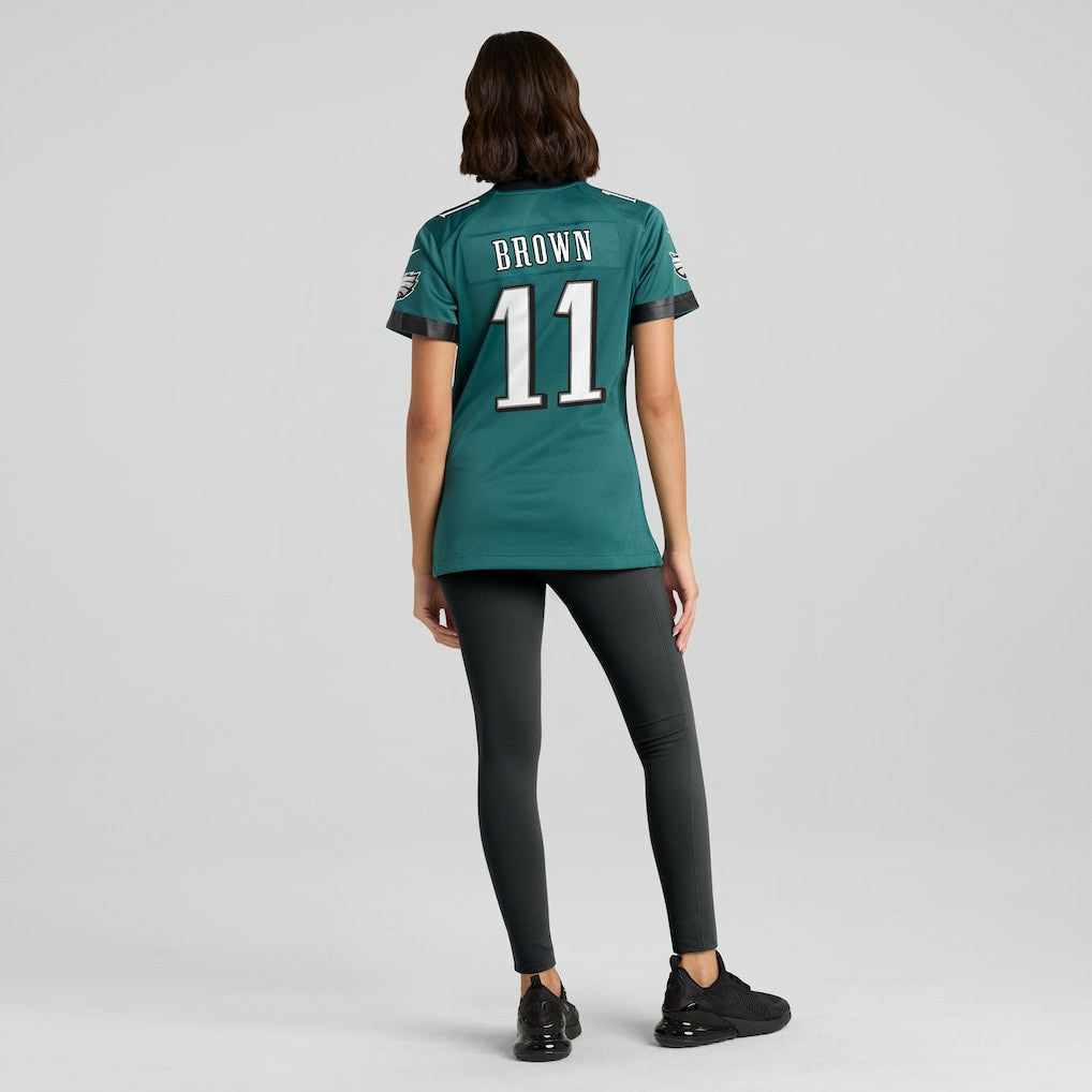 A.J. Brown Philadelphia Eagles Women's Team Game Jersey - Midnight Green - Nike