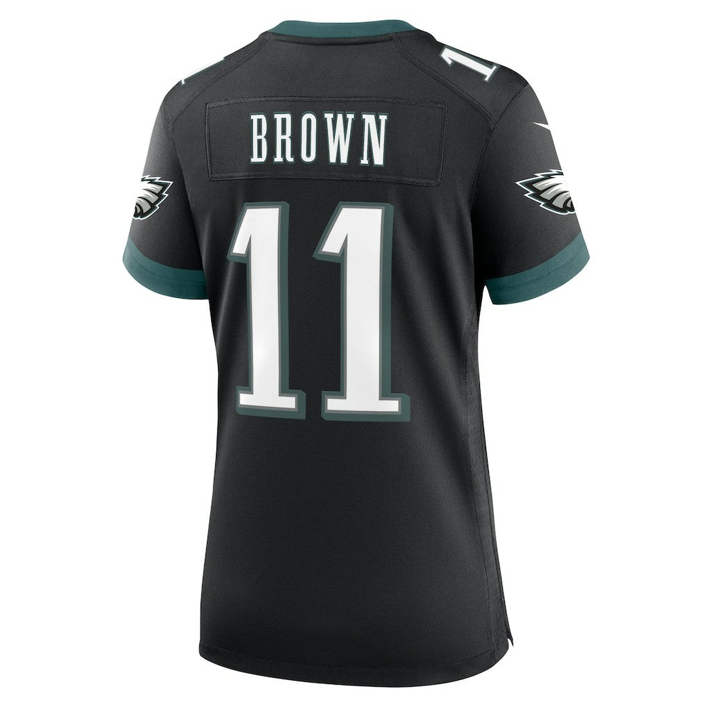 A.J. Brown Philadelphia Eagles Women's Alternate Game Jersey - Black - Nike