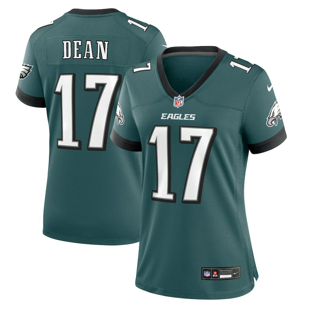 Nakobe Dean Philadelphia Eagles Women's Team Game Jersey - Midnight Green - Nike