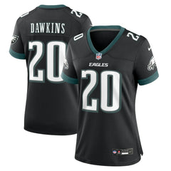 Brian Dawkins Philadelphia Eagles Women's Alternate Game Jersey - Black - Nike