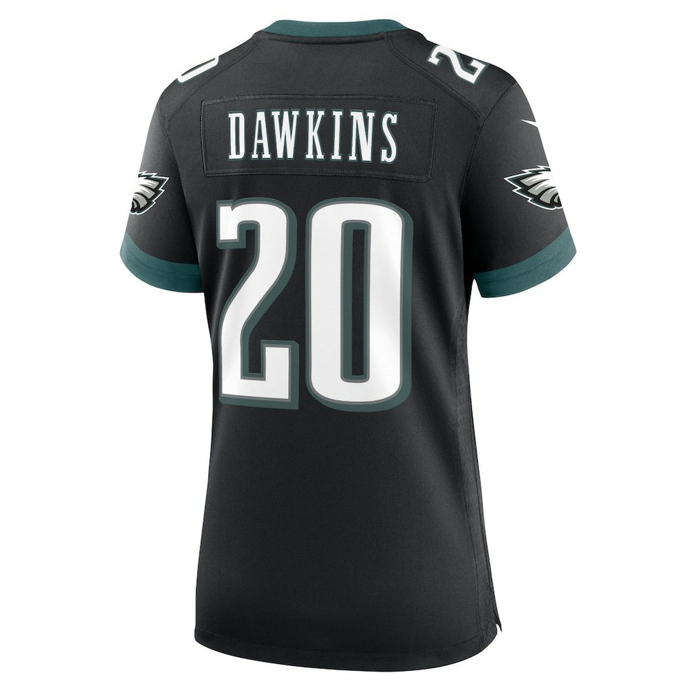 Brian Dawkins Philadelphia Eagles Women's Alternate Game Jersey - Black - Nike