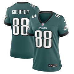 Dallas Goedert Philadelphia Eagles Women's Team Game Jersey - Midnight Green - Nike