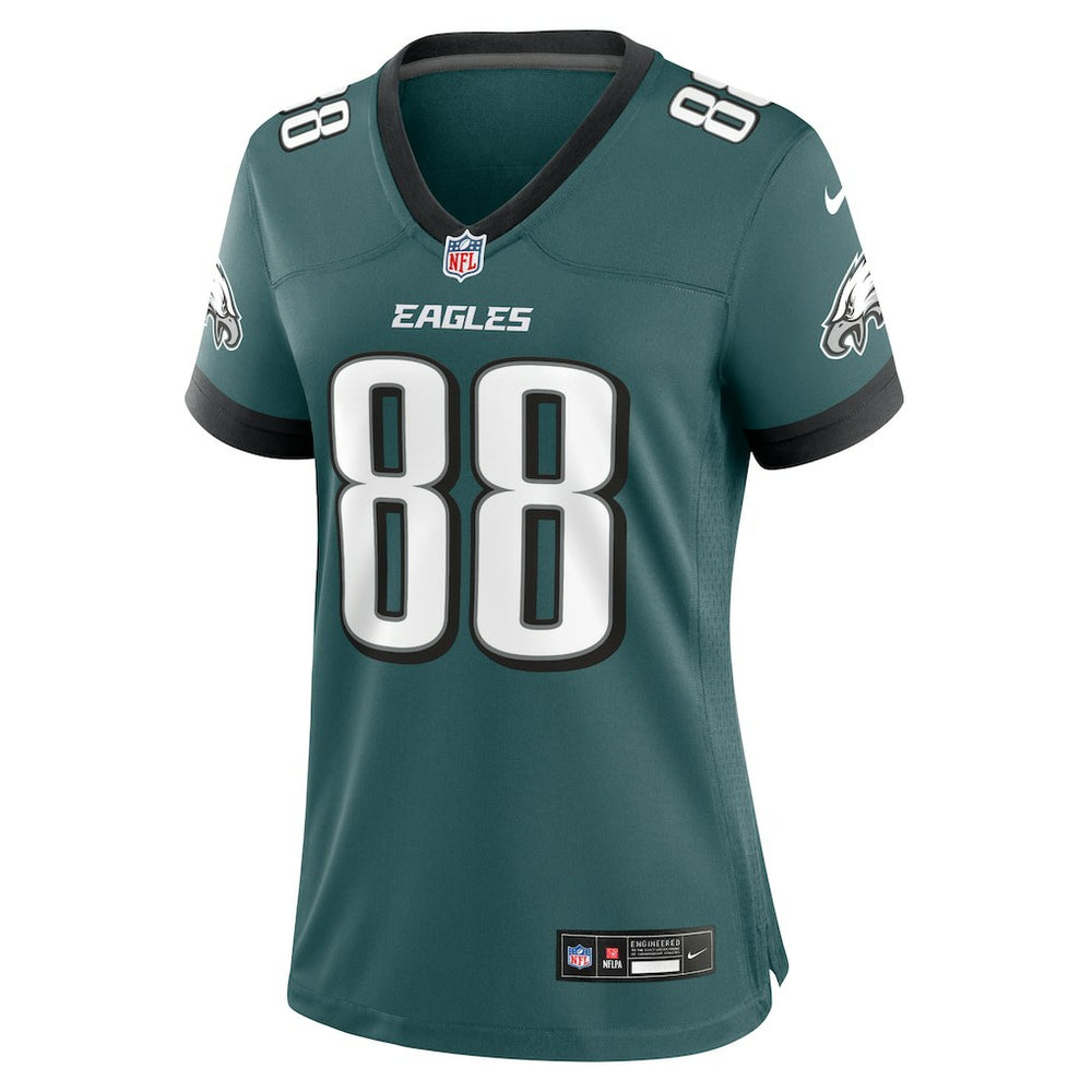 Dallas Goedert Philadelphia Eagles Women's Team Game Jersey - Midnight Green - Nike