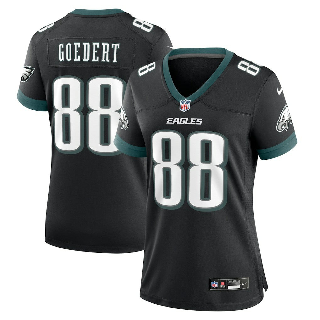 Dallas Goedert Philadelphia Eagles Women's Alternate Game Jersey - Black - Nike