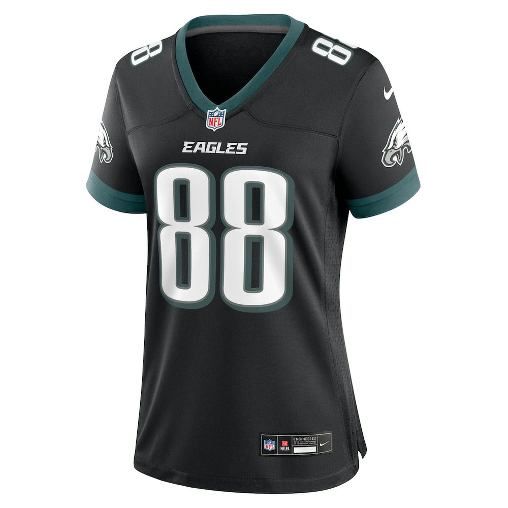 Dallas Goedert Philadelphia Eagles Women's Alternate Game Jersey - Black - Nike