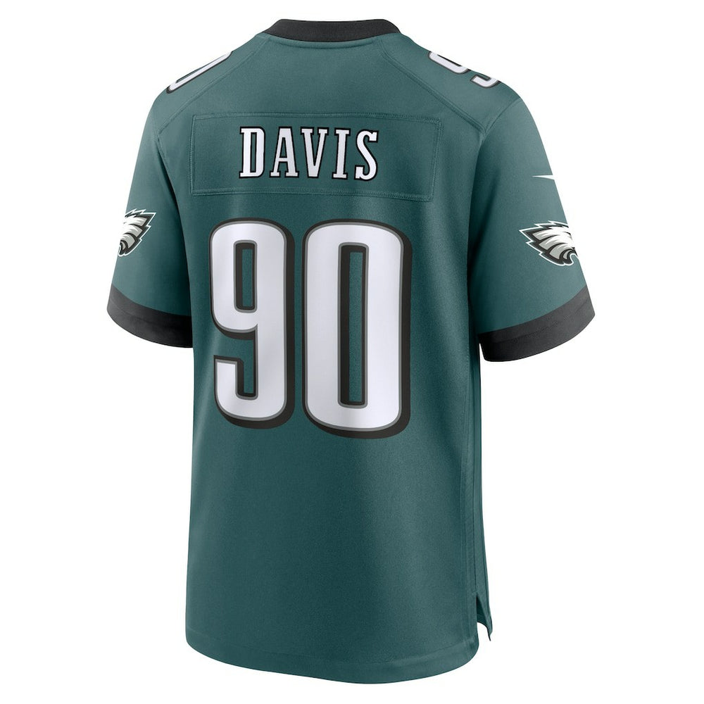 Jordan Davis Philadelphia Eagles Team Game Jersey - Midnight Green - Nike