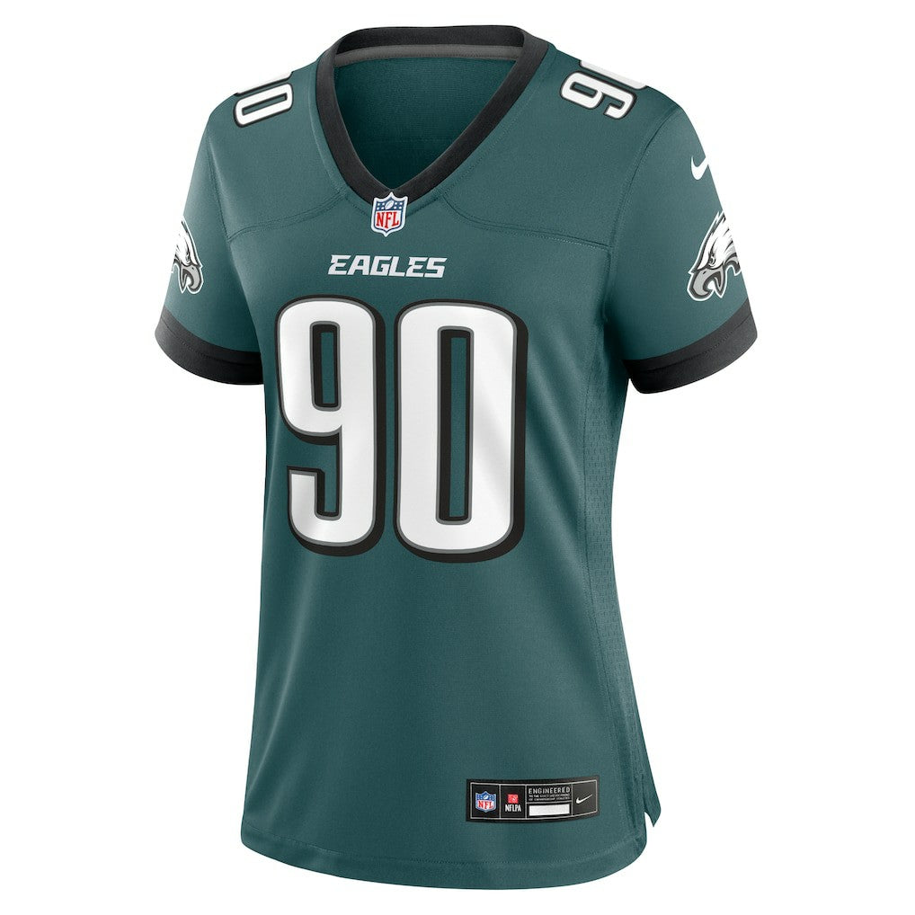 Jordan Davis Philadelphia Eagles Women's Team Game Jersey - Midnight Green - Nike