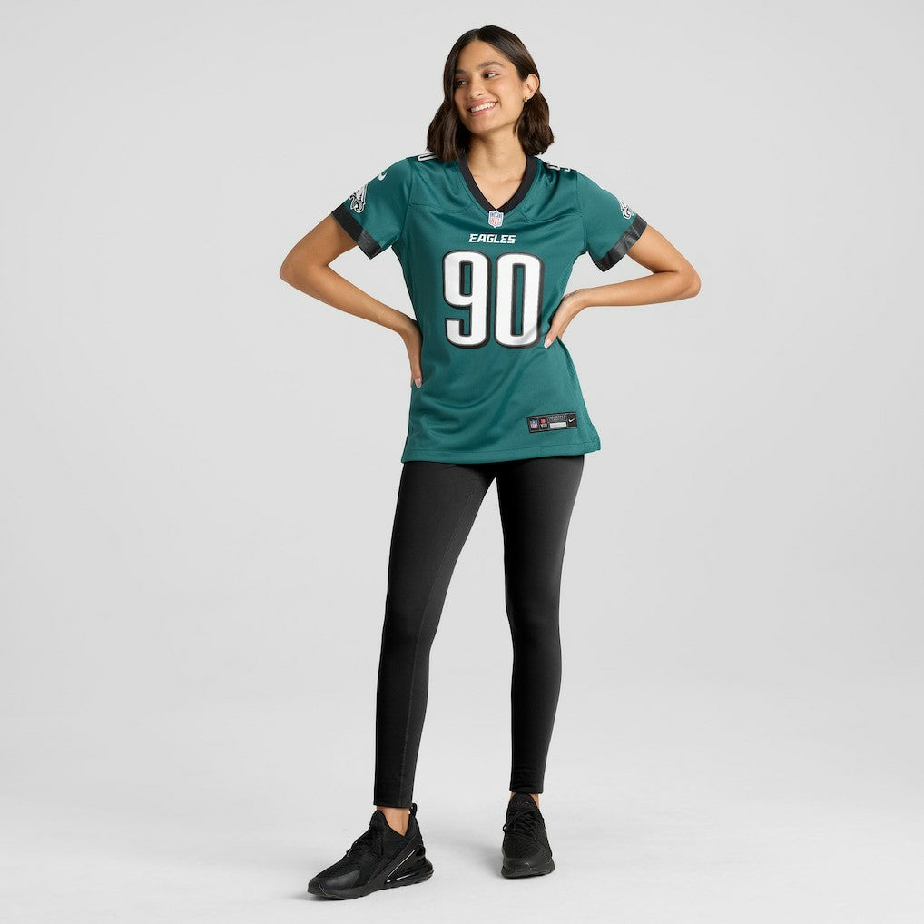 Jordan Davis Philadelphia Eagles Women's Team Game Jersey - Midnight Green - Nike