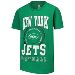 New York Jets Youth Stitched Up Retro Logo T-Shirt - Green - NFL