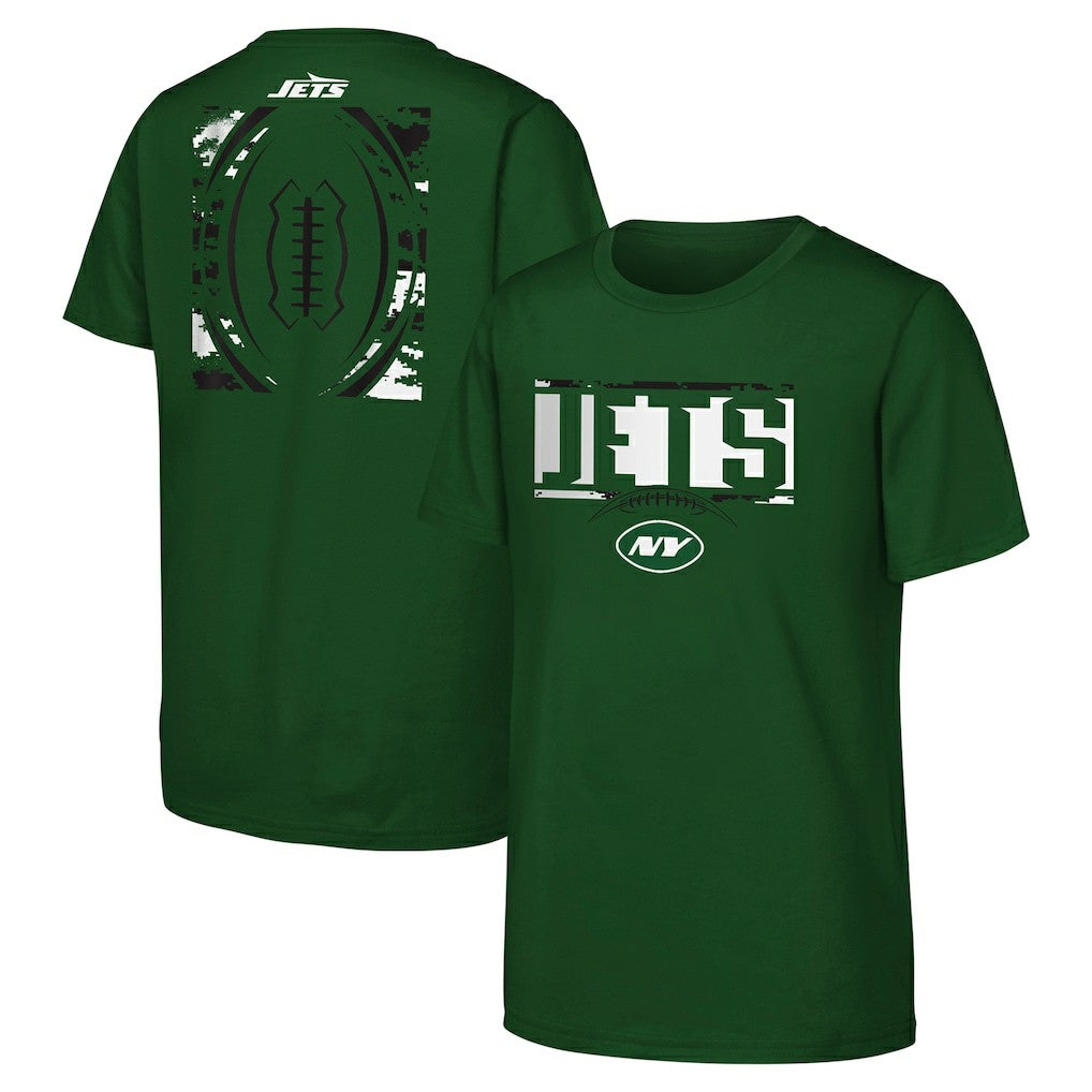 New York Jets Youth The Blitz T-Shirt - Green - NFL
