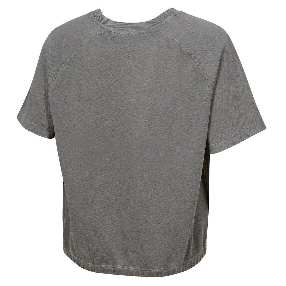 Pittsburgh Steelers Women's Mineral Wash Short Sleeve Top - Gray - NFL