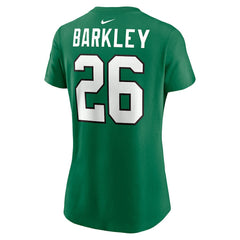 Saquon Barkley Philadelphia Eagles Women's Player Name & Number T-Shirt - Kelly Green - Nike