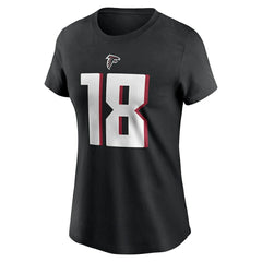 Kirk Cousins Atlanta Falcons Women's Player Name & Number T-Shirt - Black - Nike