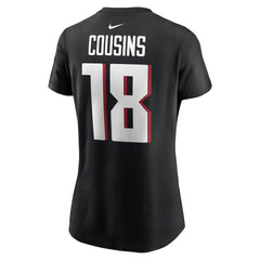 Kirk Cousins Atlanta Falcons Women's Player Name & Number T-Shirt - Black - Nike