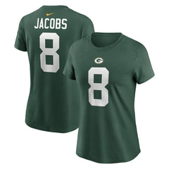 Josh Jacobs Green Bay Packers Women's Player Name & Number T-Shirt - Green - Nike