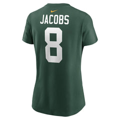 Josh Jacobs Green Bay Packers Women's Player Name & Number T-Shirt - Green - Nike