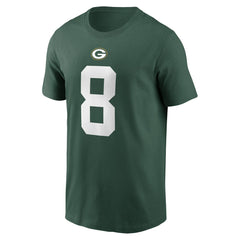 Josh Jacobs Green Bay Packers Player Name & Number T-Shirt - Green - Nike