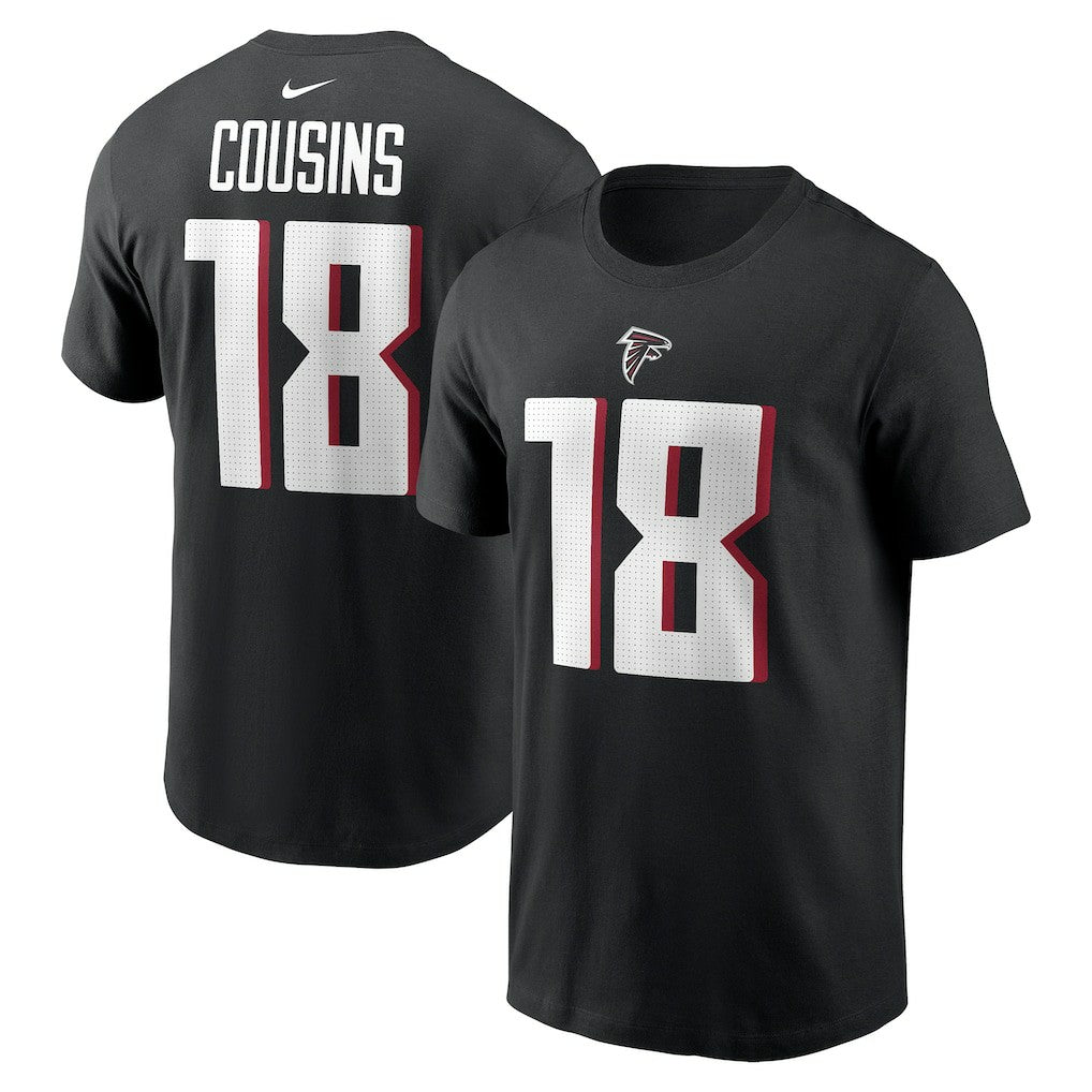 Kirk Cousins Atlanta Falcons Player Name & Number T-Shirt - Black - Nike