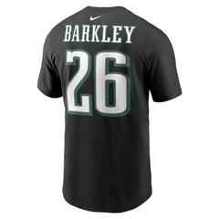 Saquon Barkley Philadelphia Eagles Player Name & Number T-Shirt - Black - Nike