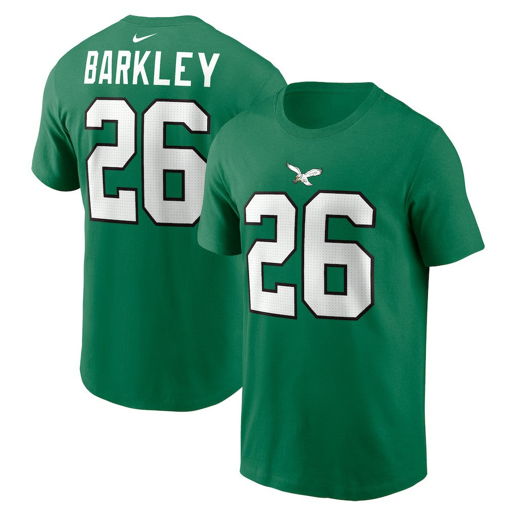Saquon Barkley Philadelphia Eagles Player Name & Number T-Shirt - Kelly Green - Nike