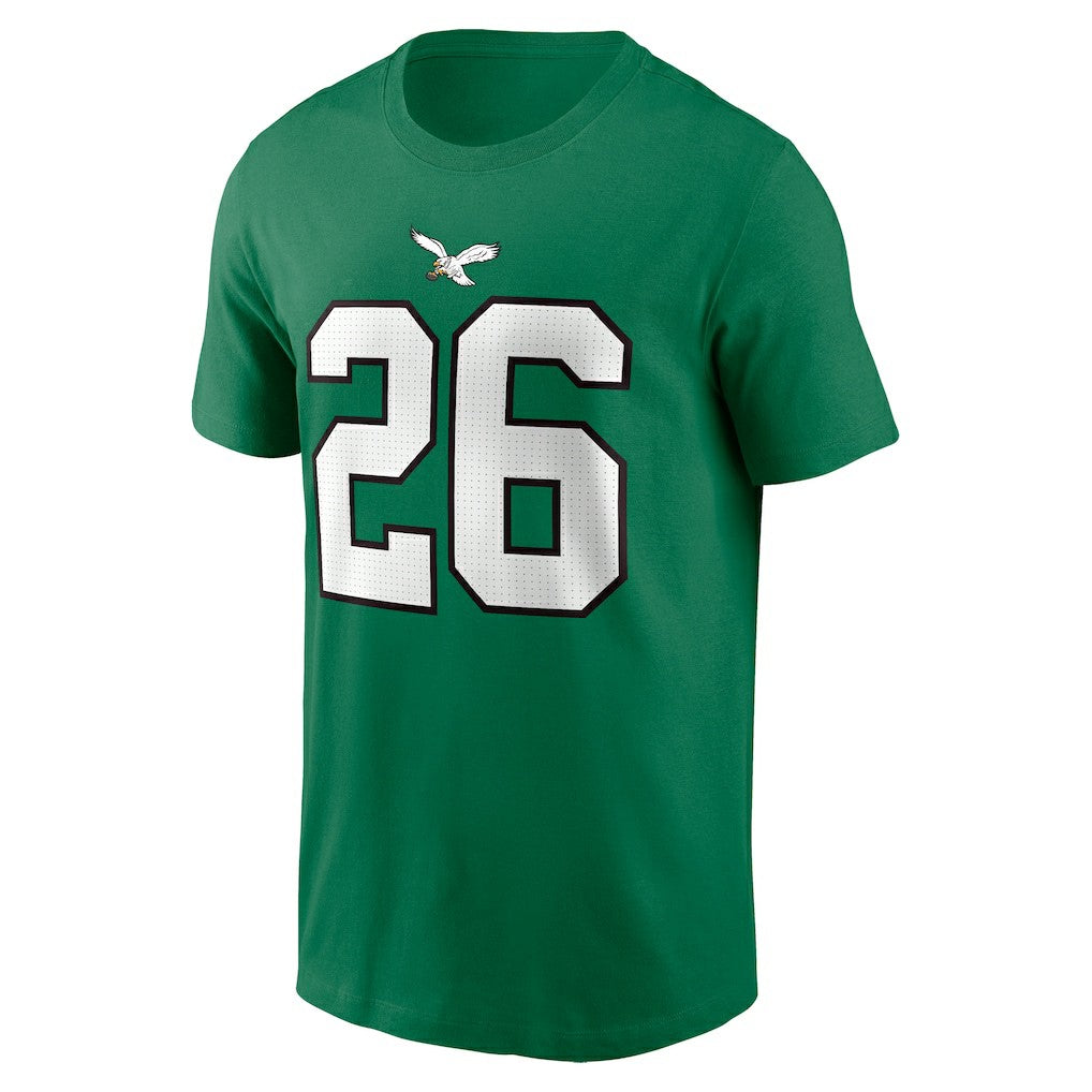 Saquon Barkley Philadelphia Eagles Player Name & Number T-Shirt - Kelly Green - Nike