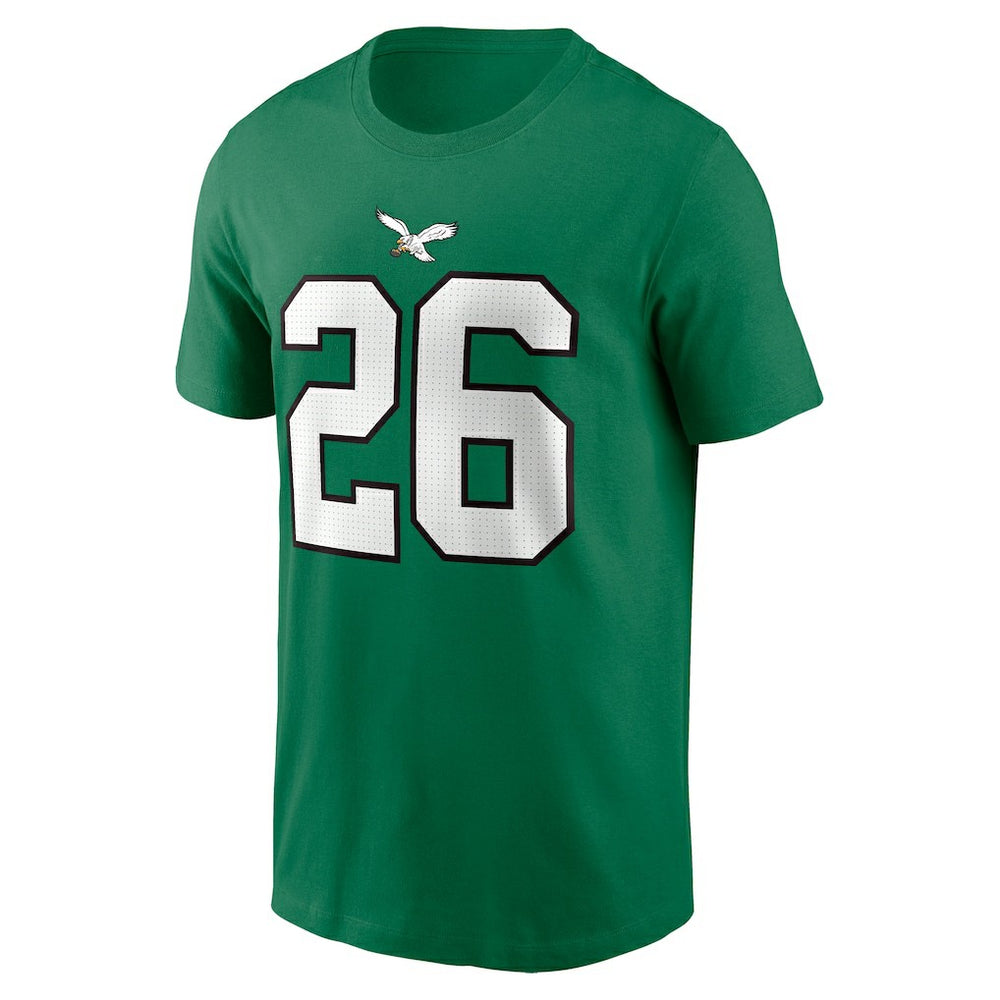 Saquon Barkley Philadelphia Eagles Player Name & Number T-Shirt - Kelly Green - Nike