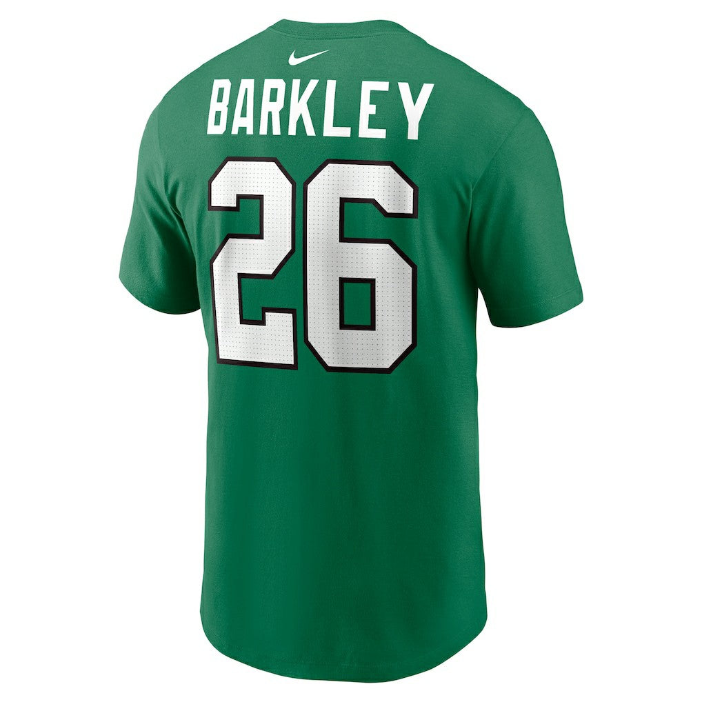 Saquon Barkley Philadelphia Eagles Player Name & Number T-Shirt - Kelly Green - Nike
