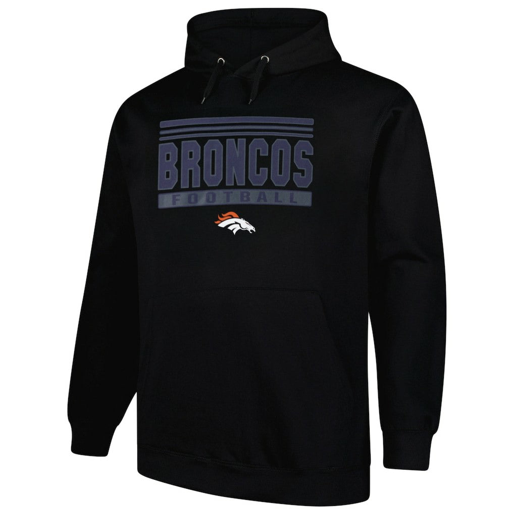 Denver Broncos Big & Tall Pop Pullover Hoodie - Black - Fanatics