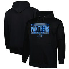 Carolina Panthers Big & Tall Pop Pullover Hoodie - Black - Fanatics