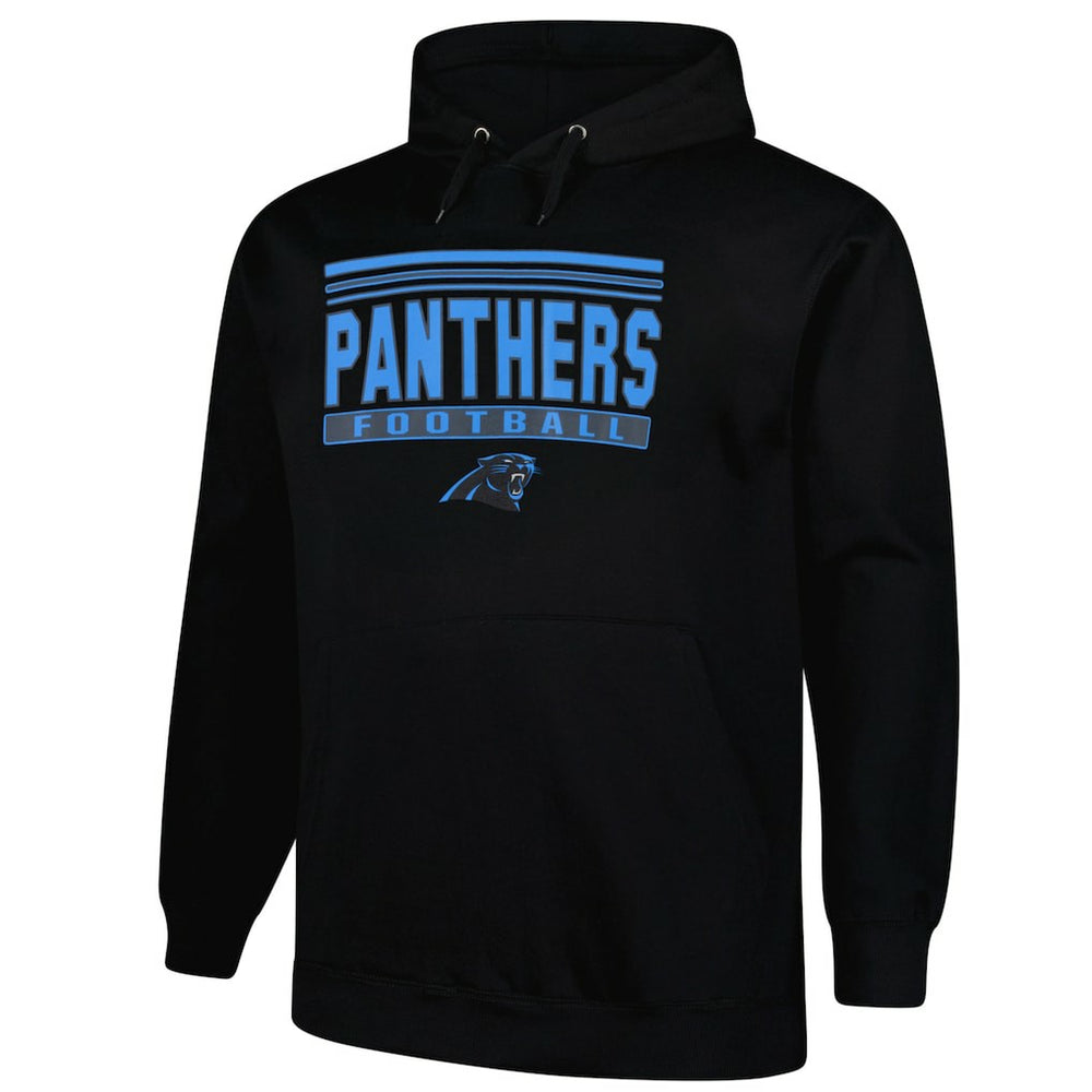 Carolina Panthers Big & Tall Pop Pullover Hoodie - Black - Fanatics