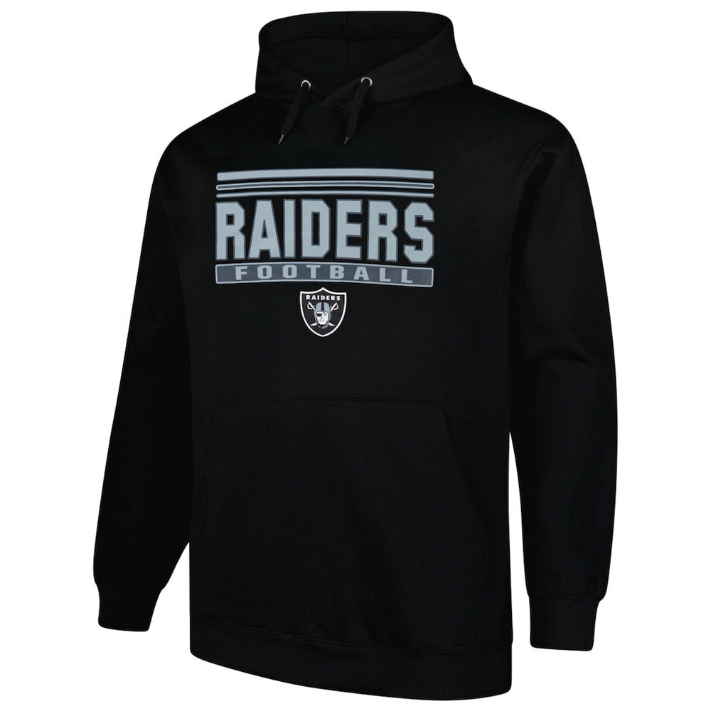 Las Vegas Raiders Big & Tall Pop Pullover Hoodie - Black - Fanatics