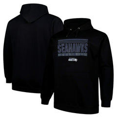 Seattle Seahawks Big & Tall Pop Pullover Hoodie - Black - Fanatics