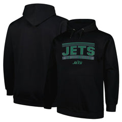 New York Jets Big & Tall Pop Pullover Hoodie - Black - Fanatics